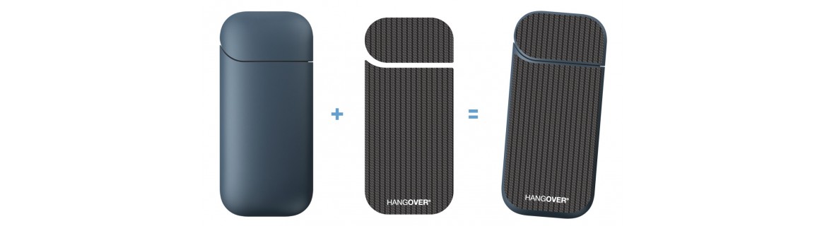 Carbon Look - Hangover Cover SmartSkin in Special Textile for Iqos 2