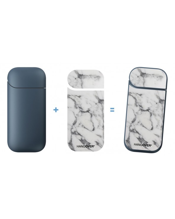 Marble Carrara - Hangover Cover SmartSkin in Special Textile for Iqos 2