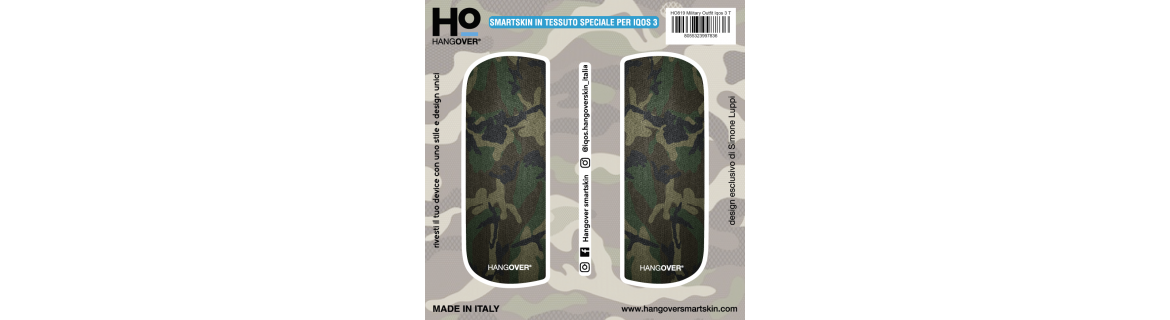 Military Black - Hangover Cover SmartSkin in Tessuto Speciale per Iqos 3